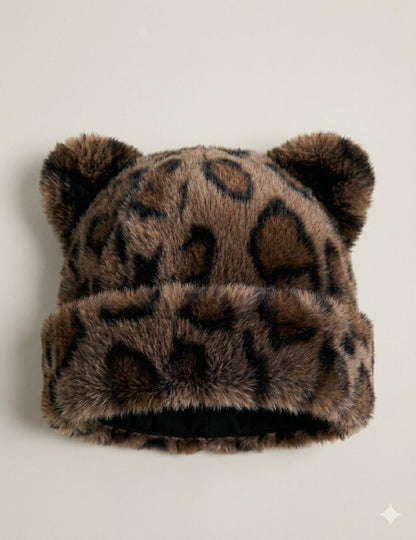 The Cozi Leopard Print Beanie