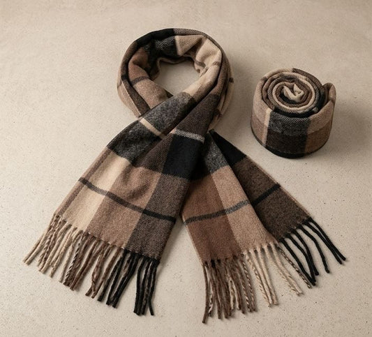 Long and Cozi Plaid Scarf