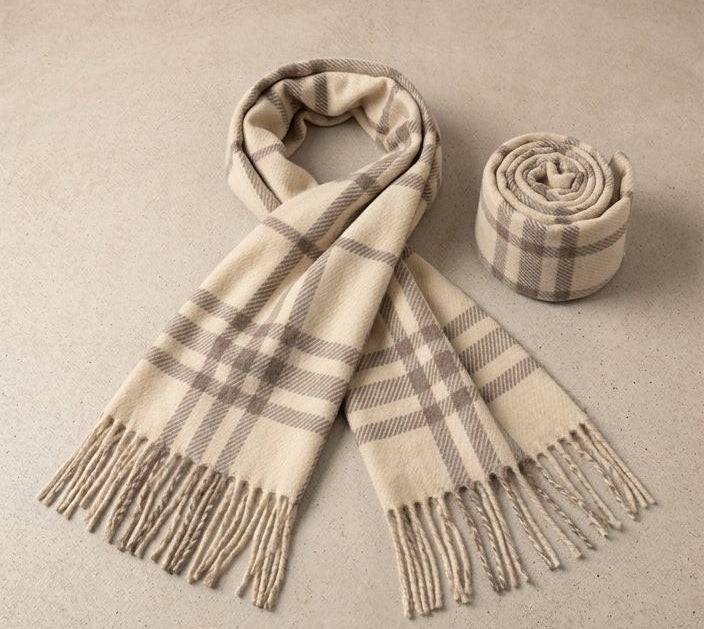 Long and Cozi Plaid Scarf