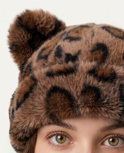The Cozi Leopard Print Beanie